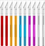 10 Pack Exacto Knife Set, Precision Exacto Knife for Crafting | Craft knife for modeling, scrapbooking, pumpkin carving, and art cutting, hobby knife tools support DIY projects - Image 2