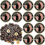 100 Pcs Veteran Label Pins, Military USA Patriotic American Flag Pins, Veterans Day Gifts for Men and Women - Image 2
