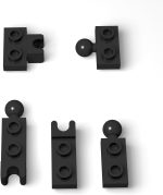 105 Piece Classic Building Black Ball Joint Plate Bulk, 5 Sizes Model Ball and Socket Joints, Compatible with Lego Parts and Pieces(Black) - Image 2