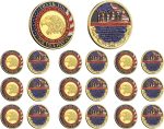 10pcs Honoring All Who Served Military Veteran Challenge Coins,Veteran Challenge Coins,Veteran Day Thank You for Your Service Plated Coins Military Church Party Collectible Challenge Coins - Image 2