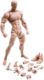 1/12 Scale Male Action Figure Muscle Strong Joint Body 6 inch Super Flexible 16cm Soldier Miniature Action Figure Body Doll Collectible Toy Model Gift (Pale Skin) - Image 2