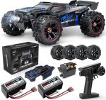 1:14 Scale RC Cars for Adults, 60KPH High Speed RC Truggy, 4X4 Off-Road Remote Control Truck, Waterproof Electric Car with 2S Battery, All Terrain RC Vehicle for Snow, Sand, Beach & Rocky Surfaces - Image 2