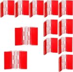 12 Pcs Acrylic Mini Hinge Transparent Plastic Self-Adhesive Folding Hinge Tools for Cabinet Drawer Furniture DIY Display Stand 30x35 mm - Image 2