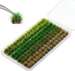 120 PCS Gamers Grass, Static Grass, Diorama Supplies for DIY Landscape | Miniature Grass, Terrain Model Kit for Diorama, Landscape Railroad, Train Scenery, War Gaming Terrain, DIY Landscape - Image 2