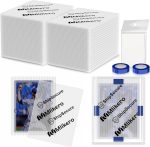 120 Pack Trading Card Shipping Protectors, 3.5'' x 4.5'' Plastic Card Protector with Tape Rolls for Mailing Sports Cards - Image 2