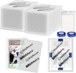120 Pack Trading Card Shipping Protectors, 4'' x 6'' Plastic Card Protector with Protective Sleeves and Tape Rolls Fit for PSA Graded Cards - Image 2