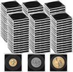 120 Pcs Adjustable Acrylic Coin Holder, Coin Collection Cases with Sponges for Collectors, Coin Snap Holders for Silver Dollar Protection, Plastic Coin Cases Supplies (20mm-40mm) - Image 2