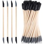 120 Pcs Sanding Sticks Double End Matchsticks Sanding Twigs Fine Detailing Polishing Sticks for Plastic Models Wood Hobby, 120/280 Grit, 5.4 x 0.3 Inch - Image 2