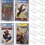 12pcs Comic Book Display Manga Shelves Stand Wall Mount Comic Frame Holder | Clear Acrylic, Floating Display for Comic Books, Graded Comics & Magazines Shelf Stand - Image 2