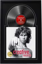 16" x 24" Jukebox Vinyl Frame Display with Double Matting, LP Record Album Frame for Wall Decor, Black/Black, 1 Count - Image 2
