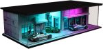 1/64 Neon Style LED Diorama Display Case for Model Car & Figures | Compatible with Hot Wheels Matchbox Mini GT Diecast Cars, for Model Car & Figures Display and Storage (Vehicles Not Included) - Image 2
