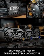 Nifeliz Big Boy Steam Locomotive Building Set, Trains Series | Articulated Steam Train Display Model for Adults to Home Decor, Legendary Steam Train Display for Gift Giving - Image 3