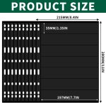 10 Sheets 20 Pages Postage Stamp Album Sleeves, 7 Pockets 7.7x 1.35in, Black Page - Image 3