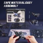 ROKR 3D Metal Puzzles for Adults, Manta Ray Mechanical, 3D Metal Model Kits for Adults to Build, Unique Electric Mechanical Toy - Image 5