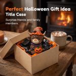 Halloween Highland Cow Witch Ornament, Black | 2026 New Resin Witch Cow Figurine for Home Office, Halloween Pumpkin Highland Cow Resin Statue for Desk Mantel Shelf Ornament - Image 4