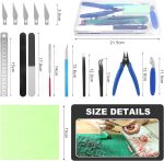 Fippy 11PCS Model Kit Tools, Gundam Model Tool Kit, Hobby Building Tools Kit for Gundam Basic Model Assembling, Building and Repairing - Image 3