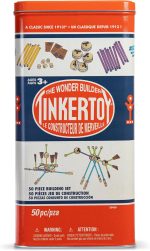 Tinkertoy - Retro Building Set Tin - 50 Pieces - Image 3