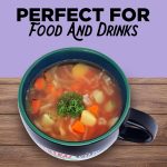 Silver Buffalo FRIENDS Central Perk, Ceramic Soup Mug, 24oz | Oversized for Coffee, Cup, Black, 0.71 Liters - Image 5