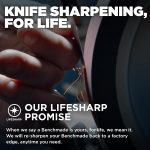 Benchmade Mini Adira Fishing Knife, MagnaCut Steel Blade (18065) | Depth Blue Grivory handle, Drop-Point blade - Image 4