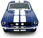 KiNSMART - 1967 Ford Shelby Mustang GT500 1:38 Scale 5" Die Cast Metal Model Toy Muscle Car (Blue) - Image 3