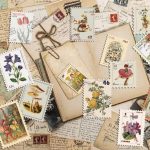 Vintage Postage Stamp Stickers for Scrapbook, 100 Pcs Deco Paper Stickers for Bullet Journal,Botanical Fairy Sticker for Junk Journal, DIY Crafts,Collage Album (Stamp-Like) - Image 6