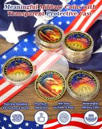 50Pcs Military Veteran Challenge Coin Bulk, Service Tribute | Honoring All Who Served, Thank You for Your Service Coin, Veterans Day Gifts Bulk, Military Retirement & Homecoming Gifts - Image 3
