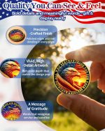 50Pcs Military Veteran Challenge Coin Bulk, Service Tribute | Honoring All Who Served, Thank You for Your Service Coin, Veterans Day Gifts Bulk, Military Retirement & Homecoming Gifts - Image 5