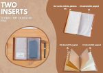 InnoBeta Beer gifts Leather Journal Notebook with Pen, for Beer Lovers, Men, Women on Birthday, Refillable Sketchbook, Travel Diary, Lined Planner, 7x5 Inches, Brown - Image 6