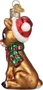 Old World Christmas Rudolph and Clarice Glass Blown Ornament for Christmas Tree, Handcrafted Holiday Decoration, Rudolph Collection - Image 4