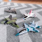 United Sates Air Force 4-Pack Toy Jet Squadron Die Cast Airplanes, Pull Back Military Fighter Jets, Diecast Air Plane Models - Image 3