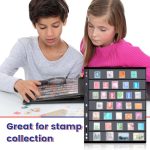 Gersoniel 30 Pieces stamp collecting supplies stamp collector pages Album sheets with Standard 9 Hole Binder Sleeves(4/5/6/7 Rows) - Image 6