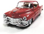 KiNSMART 1953 Cadillac Series 62 1:43 O Scale 5 Inch Die Cast Metal Model Classic Ventage Toy Car (Cherry Red) - Image 3