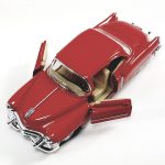 KiNSMART 1953 Cadillac Series 62 1:43 O Scale 5 Inch Die Cast Metal Model Classic Ventage Toy Car (Cherry Red) - Image 4