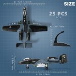 SEBUNAS 1:72 Scale A-10 Thunderbolt II Warthog Highly Detailed Plastic Assembly Model Kit Accurate Reproduction with Paint Scheme Collector's Choice Gift for Adults and Kids(43PCS) - Image 3
