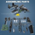 SEBUNAS 1:72 Scale A-10 Thunderbolt II Warthog Highly Detailed Plastic Assembly Model Kit Accurate Reproduction with Paint Scheme Collector's Choice Gift for Adults and Kids(43PCS) - Image 5