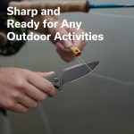 CIVIVI Mini Praxis Folding Pocket Knife, 2.98" D2 Steel Blade, OD Green | G10 Handle with Pocket Clip, Safety Liner Lock, Small EDC Knife for Camping Hiking Survival C18026C-1 - Image 3
