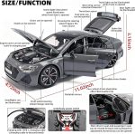 RZAPE 1:18 Scale Pull Back Toy Model Cars Compatible with Audi RS7 | Diecast Car, Remote Control Key Version Metal Toy Cars with Lights and Sounds,Gift for Children and Adult（Gray） - Image 3