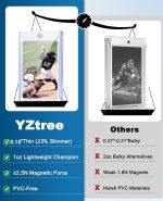 100ct Magnetic Trading Card Holders: 35pt One Touch Card Holder, U-V Protection Hard Plastic Magnetic Cards Case for Sports Game, Football, Baseball Cards - Ultra Slim - Image 6