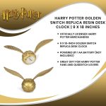 Harry Potter Golden Snitch Replica Desk Clock | Battery Operated Clock | Geek Decor for Bedroom, Bedside Table, Desk, Office | Collectible Quidditch Snitch Clock | 9 x 18 Inches - Image 5