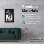 16" x 24" Jukebox Vinyl Frame Display with Double Matting, LP Record Album Frame for Wall Decor, Black/Black, 1 Count - Image 5