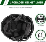 Tactical Helmet with Headset,4in1 Upgraded Adjustable with Helmet Cover for Airsoft Cosplay Military Tactical Gear - Image 4