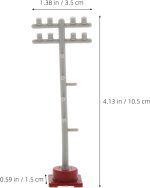 VOSAREA 8pcs Model Train Traffic Lights Railroad Mini Signal Light Micro Landscape Light Crossing Sign Model for DIY Sand Table Decorations - Image 3