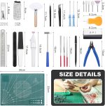 29PCS Gundam Model Tools Kit, Model Basic Tools Kit, Hobby Building Tools Kit for Gundam Basic Model Assembling, Building and Repairing - Image 3