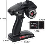 INJORA RC Transmitter 2.4GHz 6CH Controler and Receiver with Gyro Remote Inside Receiver for 1/8 1/10 RC Car Boat Tanks Crawler TRX4 SCX10 Upgrade Parts(T6FG) - Image 3