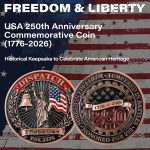 Dispatch 250th Anniversary Folding Pocket Knife Gift Set with Commemorative Coin and Stainless Steel Liner Lock in Premium Box (Black) - Image 5