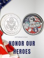 Silver Coins Fredoom Military Appreciation Challenge Coins,Great Seal of The United States Eagle Army Challenge Coins - Image 4