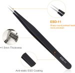 kaverme 3PCS Precision Tweezers Set, Upgraded Anti-Static Stainless Steel | Tweezers for Electronics, Soldering, Laboratory Work, Jewelry-Making, Model, Craft - Image 4