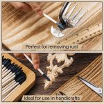 60 Pcs Sanding Sticks Double End Matchsticks Sanding Twigs Fine Detailing Polishing Sticks for Plastic Models Wood Hobby, 120/280 Grit, 5.4 x 0.3 Inch - Image 3