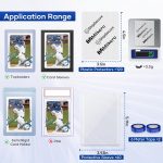 120 Pack Trading Card Shipping Protectors, 3.5'' x 4.5'' Plastic Card Protector with Tape Rolls for Mailing Sports Cards - Image 4