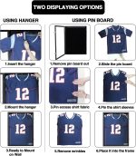 IHEIPYE Jersey Frame Display Case 2 Pack - Large Sport Jersey Shadow Box with UV Protection Acrylic for Baseball, Basketball, Football, Soccer, Hockey, Shirt and Uniform - Image 5